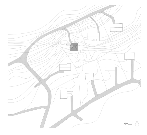 Plano de situación. Dune House, Marc Koehler Architects, 2014